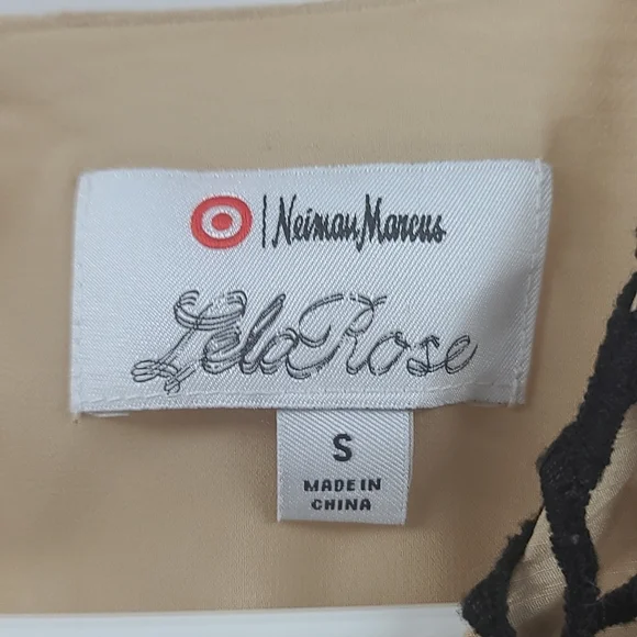 Lela rose in collaboration with target and Neiman Marcus tan tank with crochet - Picture 3 of 4